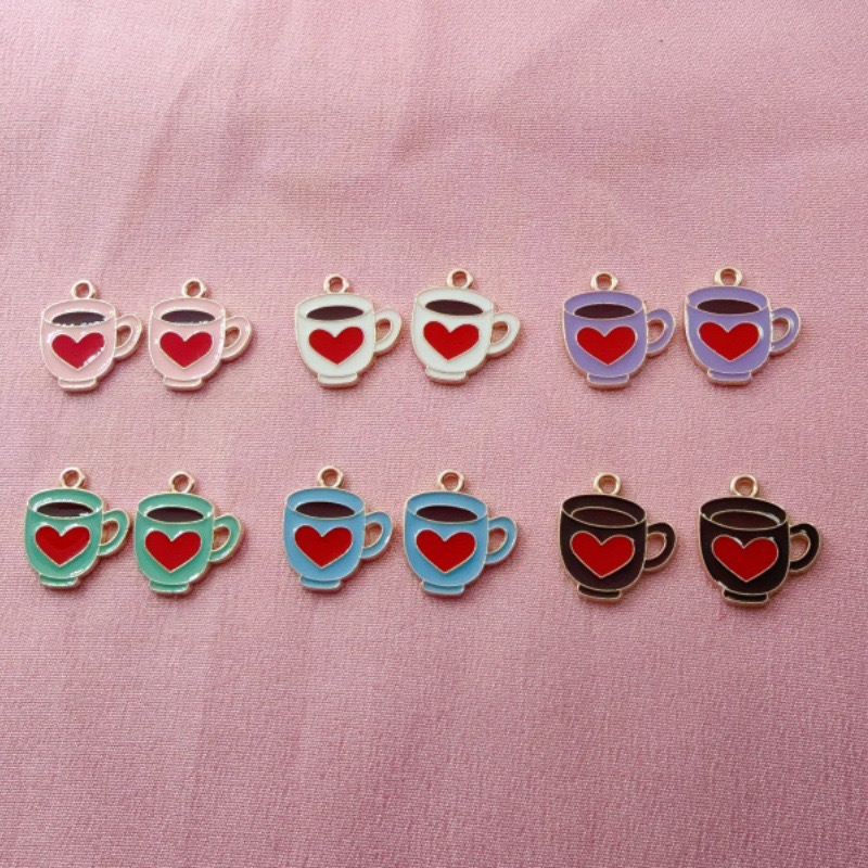 Coffee & Tea Collective - 12pcs Colorful Drip Oil Love Coffee