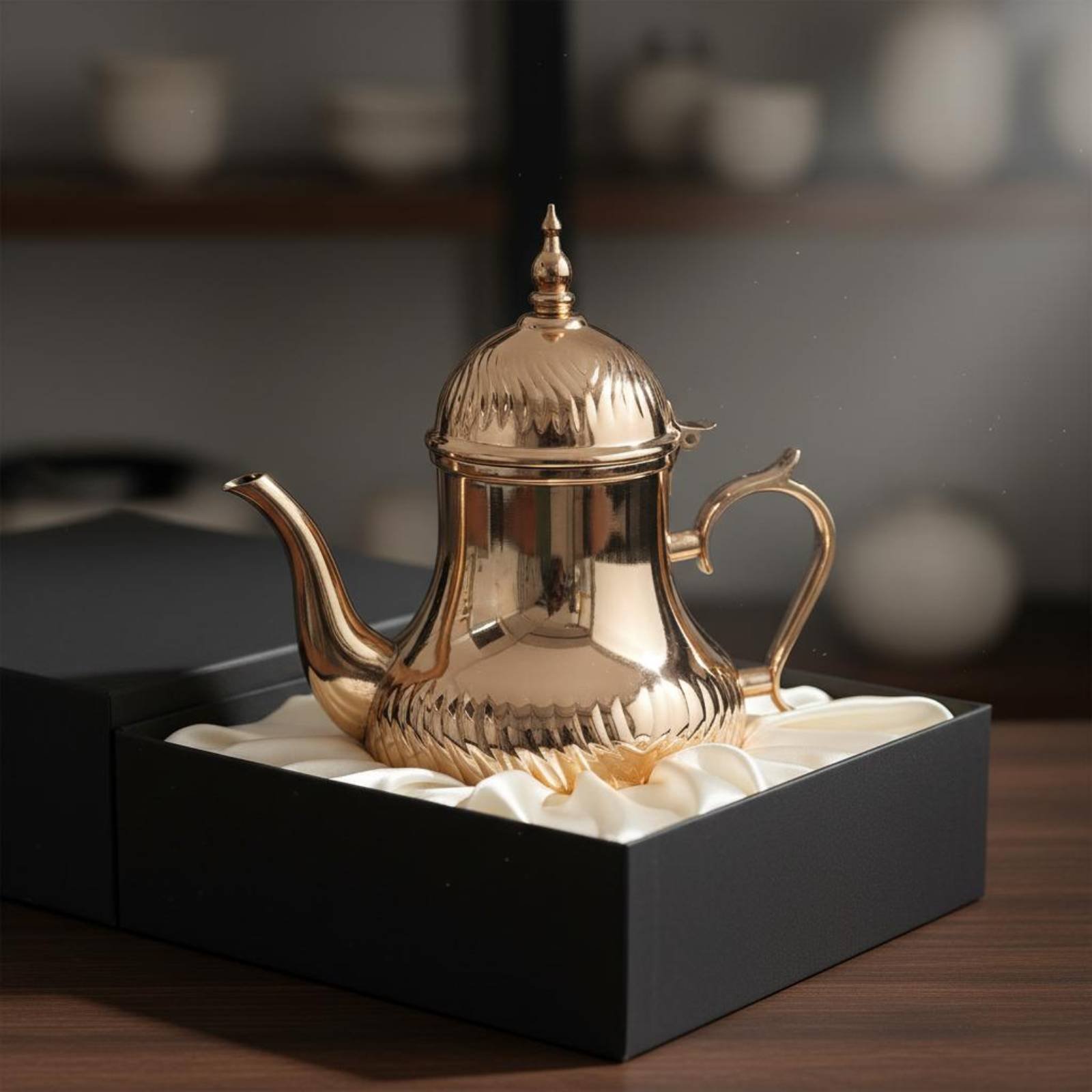Coffee Y Tea - Middle Eastern Dallah Mirror Polished Arabian