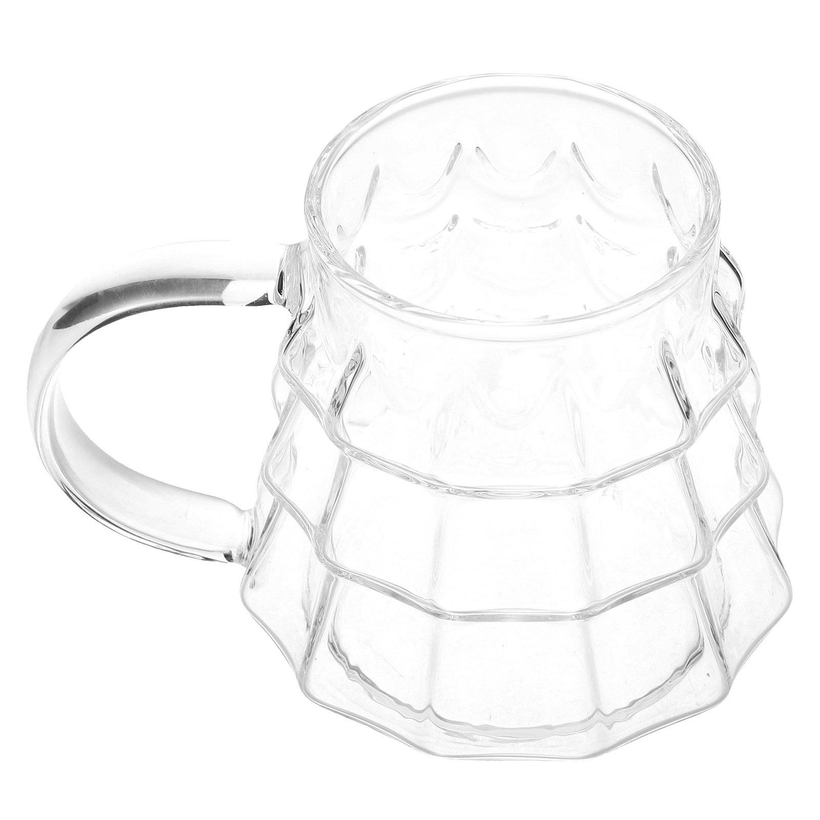 Coffee Tea Festival - Clear High Borosilicate Glass Christmas Pine