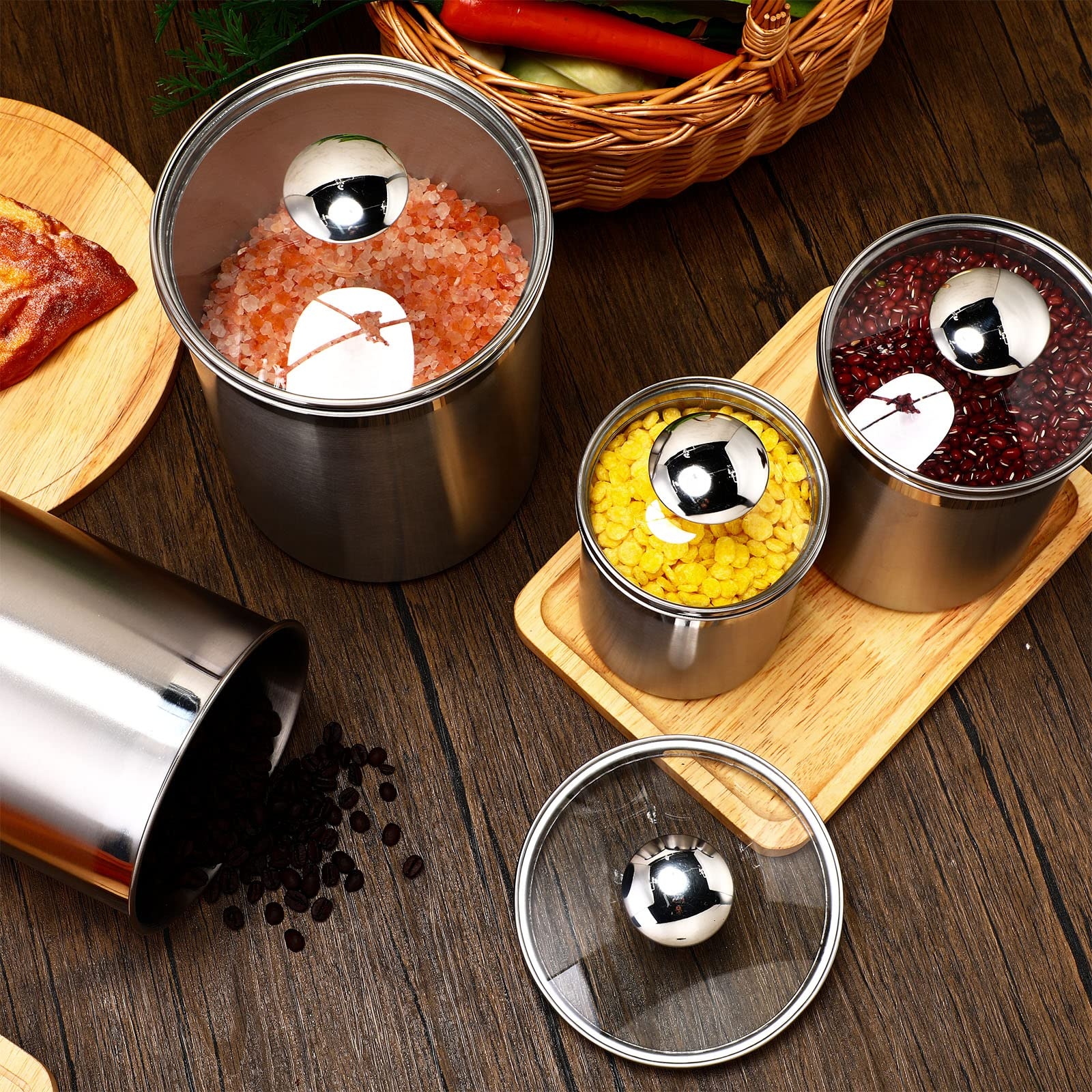 Coffee Tea Sugar - Food Storage Containers Tea Coffee Sugar