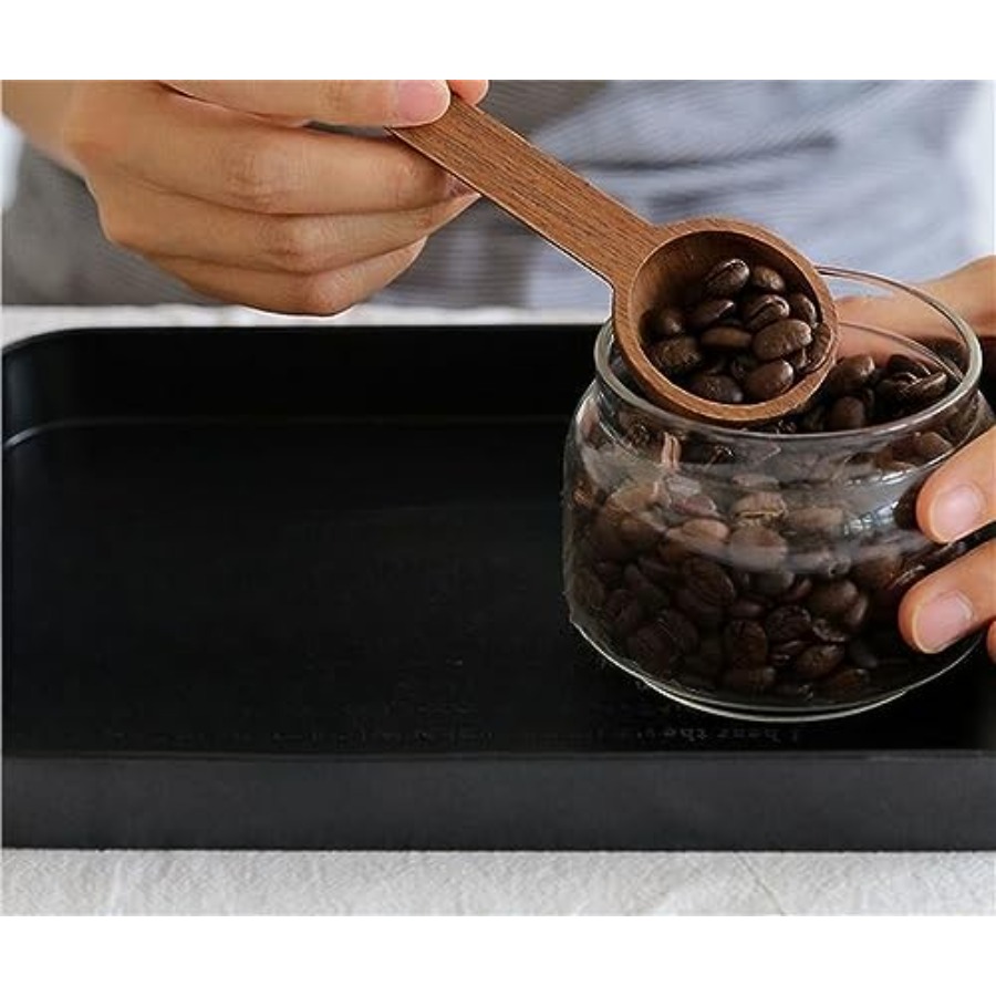 Wooden Coffee Spoon in Walnut, - Coffee Tea Or 评论和价格