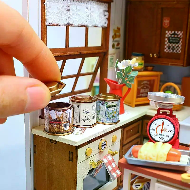 1Pcs 1:12 Doll House Coffee Ca - Coffee Tea House 评论和价格