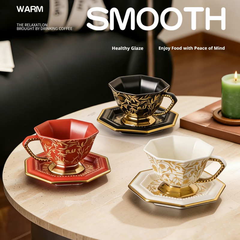 Vintage Ceramic Octagonal Coff - Coffee Tea Festival 评论和价格