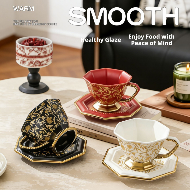 Vintage Ceramic Octagonal Coff - Coffee Tea Festival 评论和价格