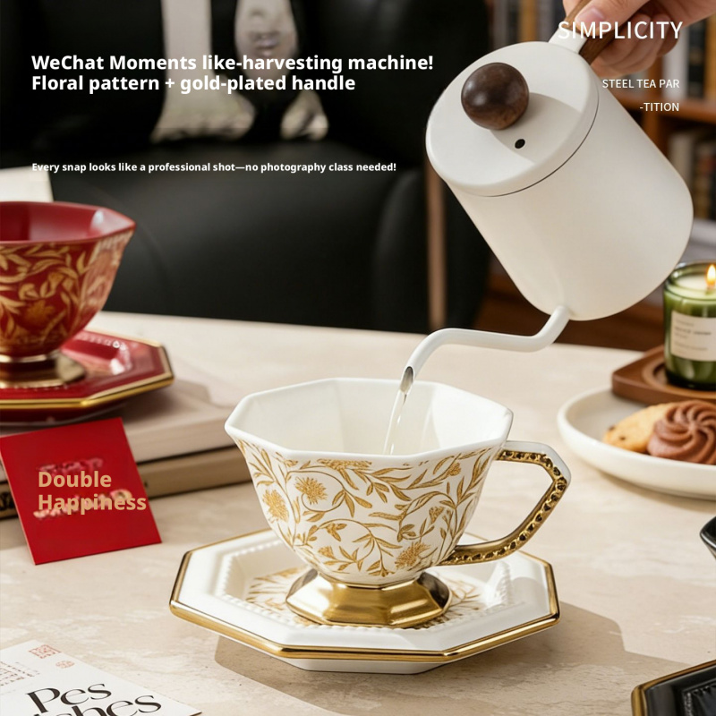 Vintage Ceramic Octagonal Coff - Coffee Tea Festival 评论和价格