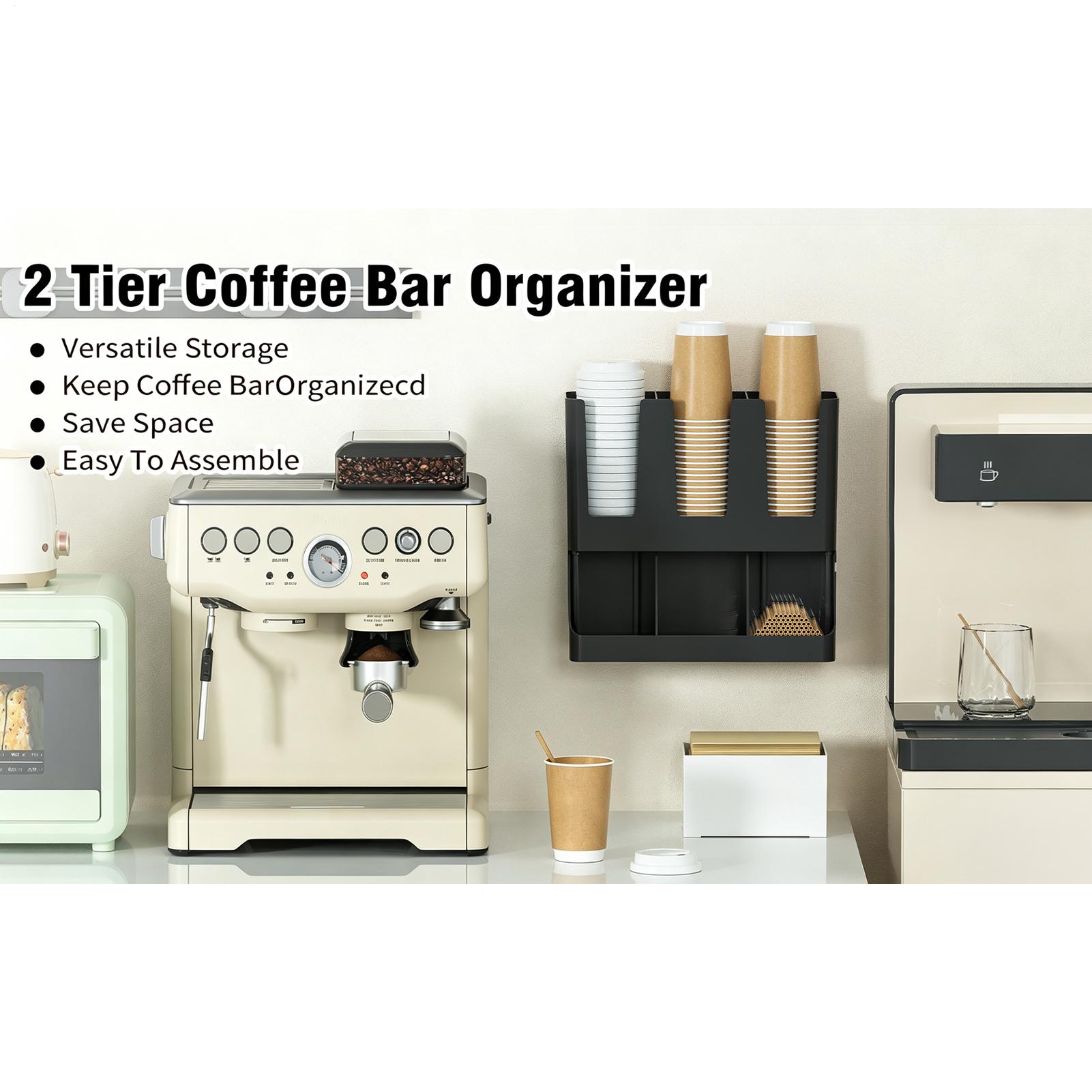 Coffee Station 6-Compartment W - Tea Coffee Set Up 评论和价格