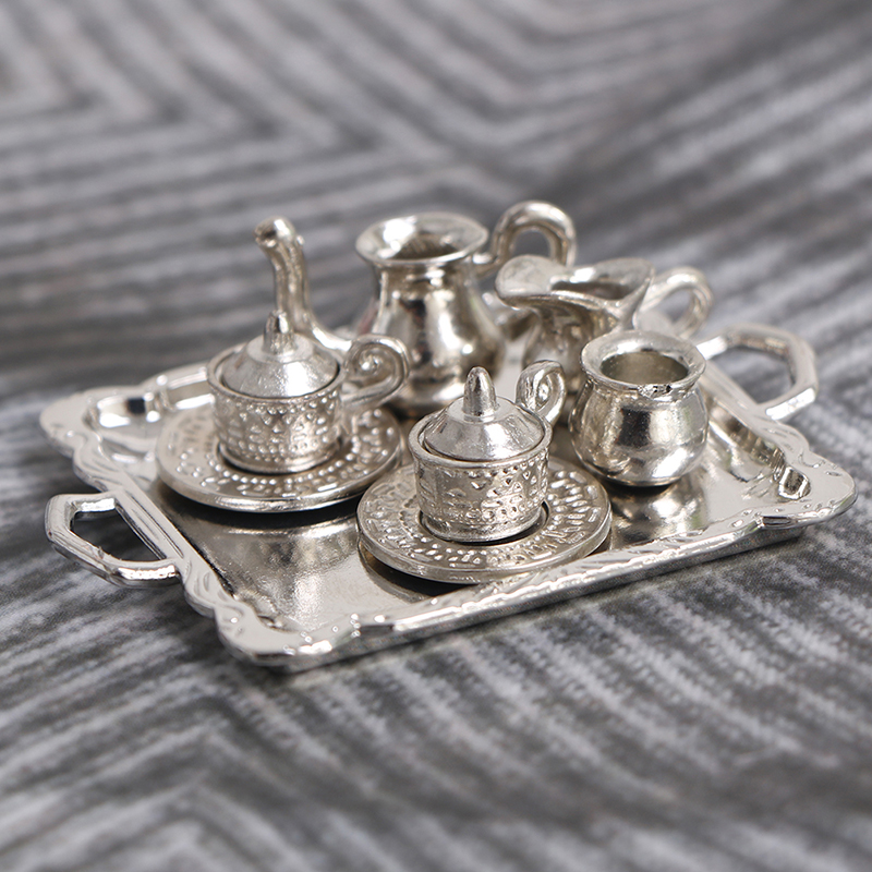 10pcs/Set 1/12 Dollhouse Minia - Coffee Tea House 评论和价格