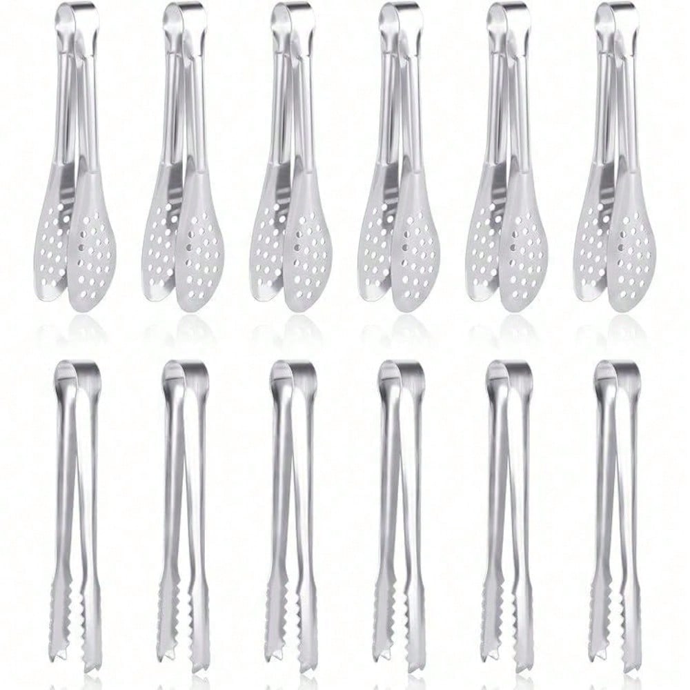 12 PCS Mini Serving Tongs, 5In - Coffee Tea Sugar 评论和价格