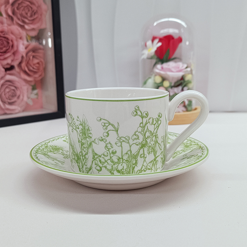 Vintage Green Lily of the Vall - Valley Tea And Coffee 评论和价格