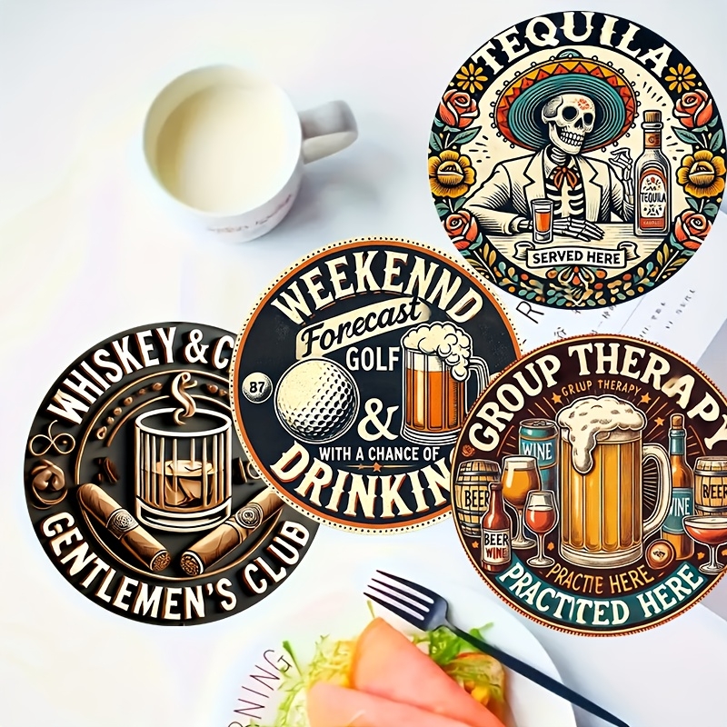 6pcs 10cm Wooden Vintage Beer  - Coffee Y Tea 评论和价格