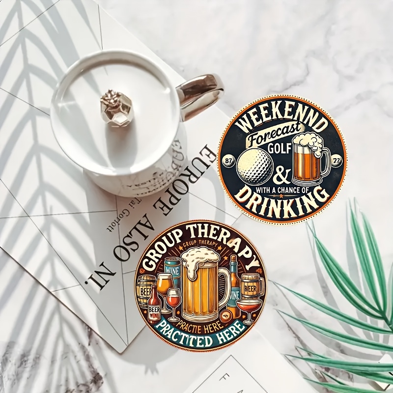 6pcs 10cm Wooden Vintage Beer  - Coffee Y Tea 评论和价格