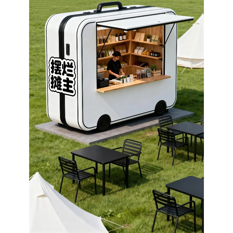 [New Design]Retro Suitcase Mob - Coffee Tea Kiosk 评论和价格
