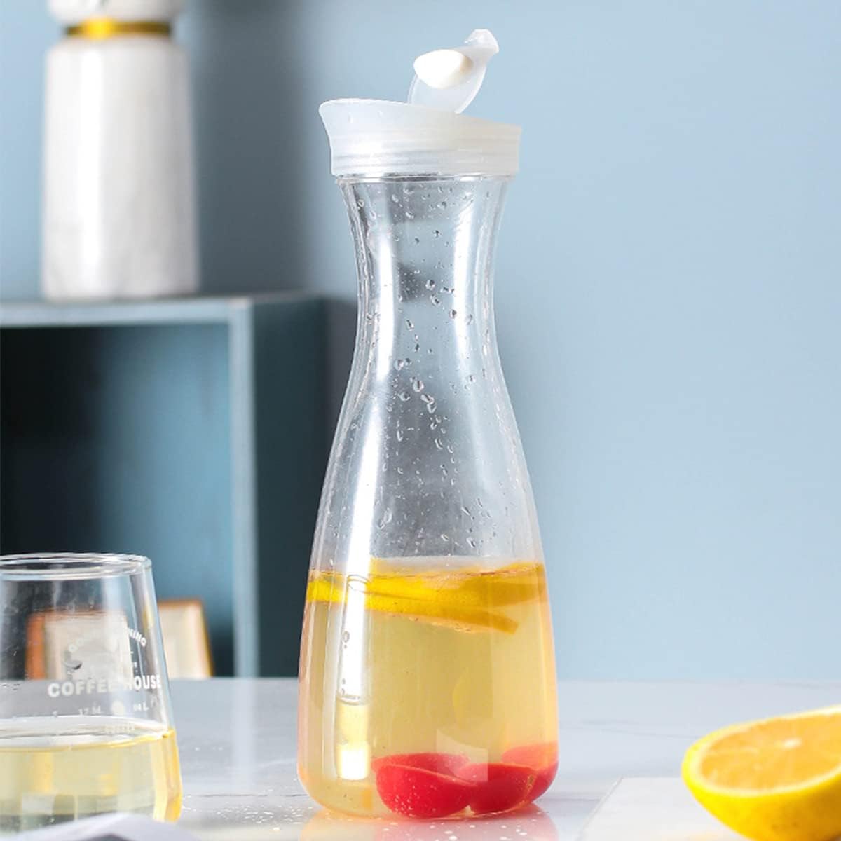 1pcsPitchers With Lid,Clear Pl - Coffee Tea Or 评论和价格