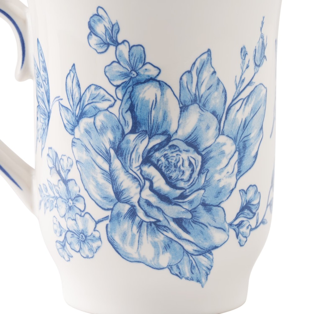 Elegant Blue Stoneware Coffee  - Coffee Tea Or 评论和价格
