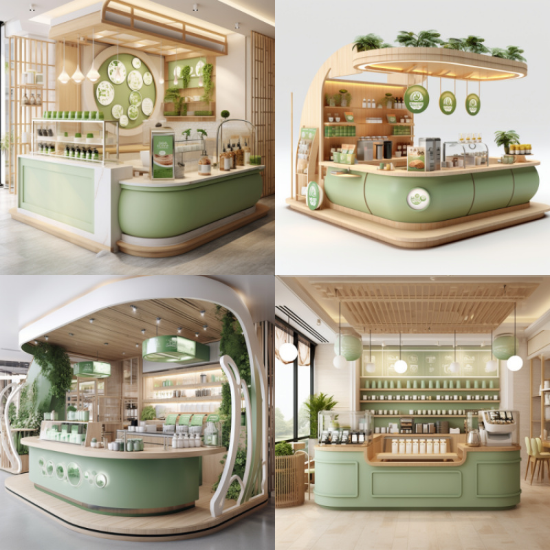 custom.Custom Commercial Furni - Coffee Tea Kiosk 评论和价格