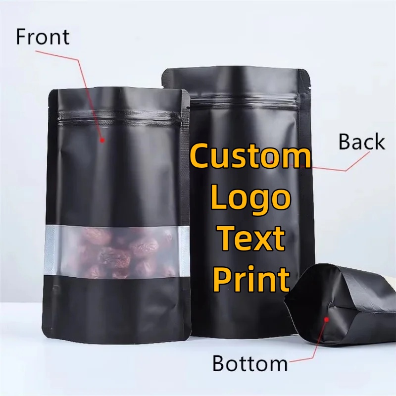 100PCS Stand-up Matte Black Al - Coffee Tea House 评论和价格