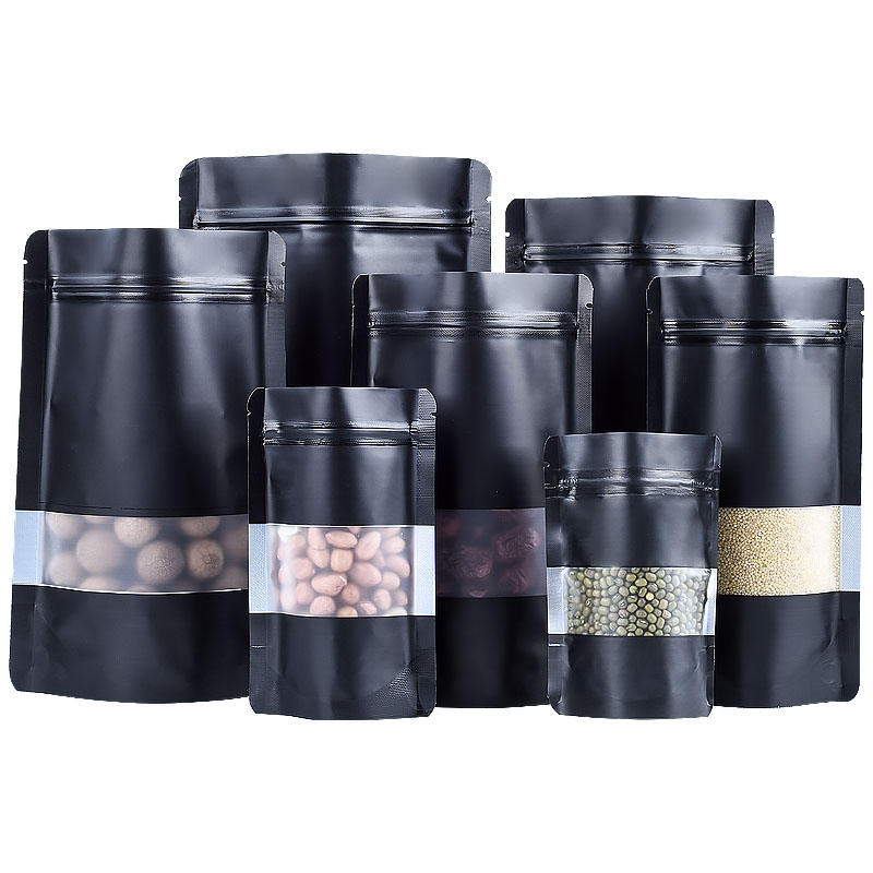 100PCS Stand-up Matte Black Al - Coffee Tea House 评论和价格