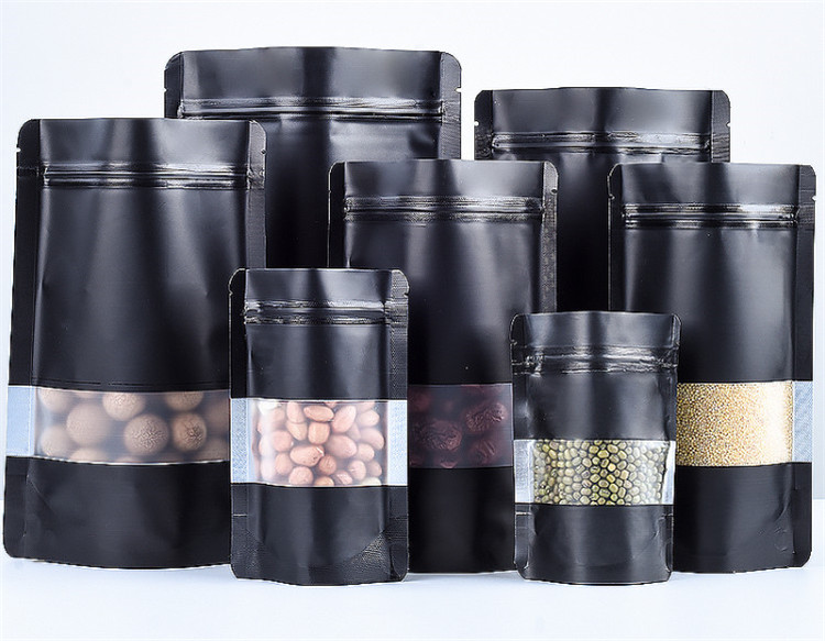 100PCS Stand-up Matte Black Al - Coffee Tea House 评论和价格