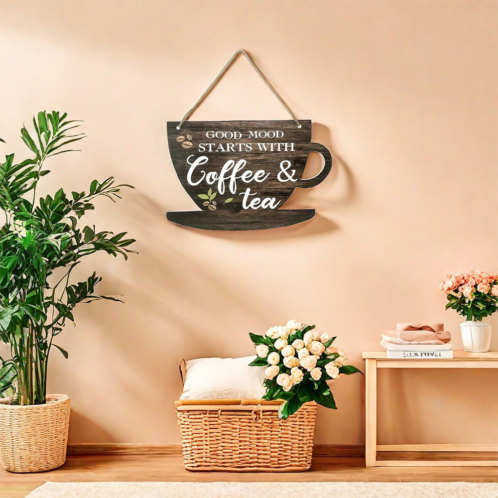 1pc Rustic Coffee & Tea Wooden - Coffee Tea Festival 评论和价格
