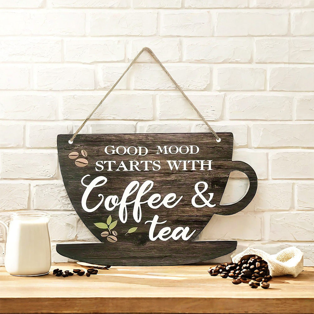 1pc Rustic Coffee & Tea Wooden - Coffee Tea Festival 评论和价格
