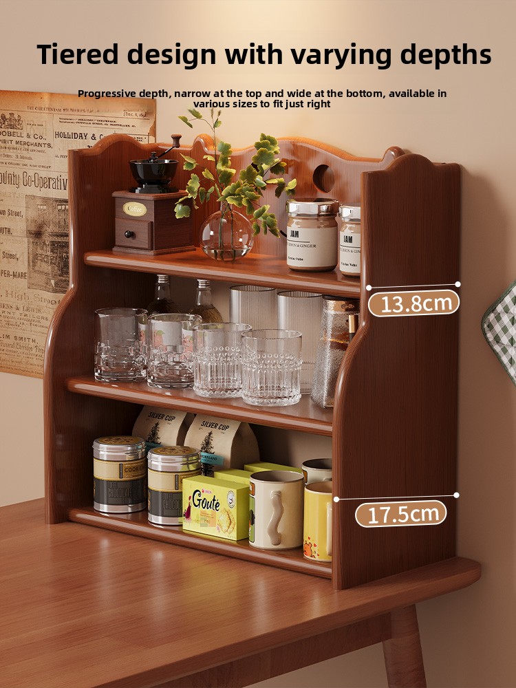 Retro Sle  Wood Cup Holder Din - Tea Coffee Set Up 评论和价格