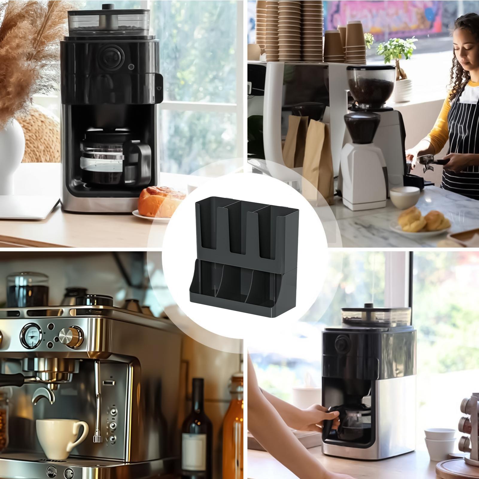 Coffee Organizer Station 6-Com - Tea Coffee Set Up 评论和价格