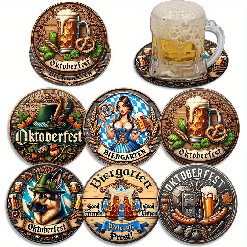 6pcs 4in Wooden Vintage Beer F - Coffee Tea Festival 评论和价格