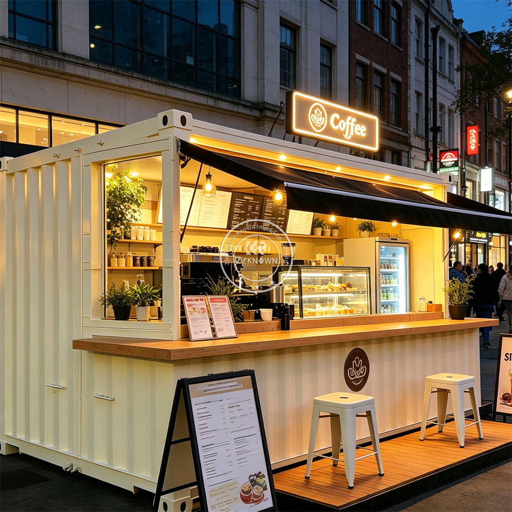 Outdoor Food Container Trailer - Tea Coffee Set Up 评论和价格