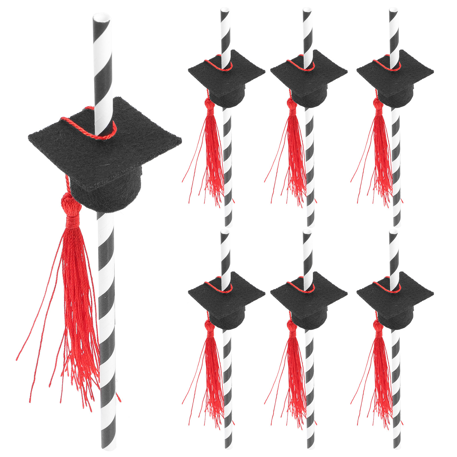 12Pcs Graduation Cap Straws fo - Coffee Tea Festival 评论和价格
